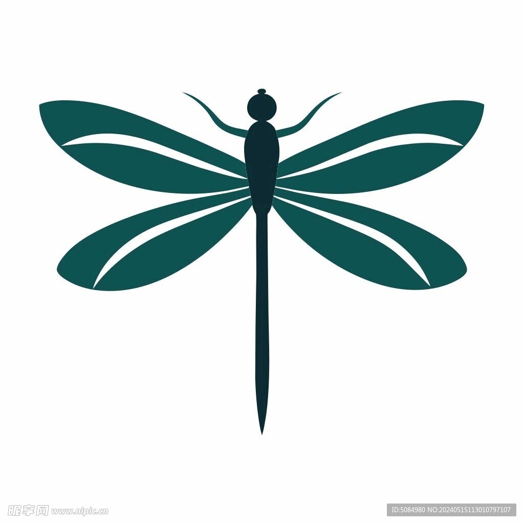 蜻蜓简约logo设计