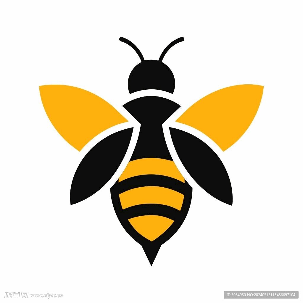 蜜蜂简约logo设计