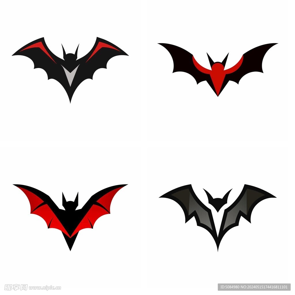 蝙蝠简约logo设计组图