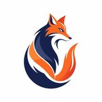 以狐狸为创意的简洁logo