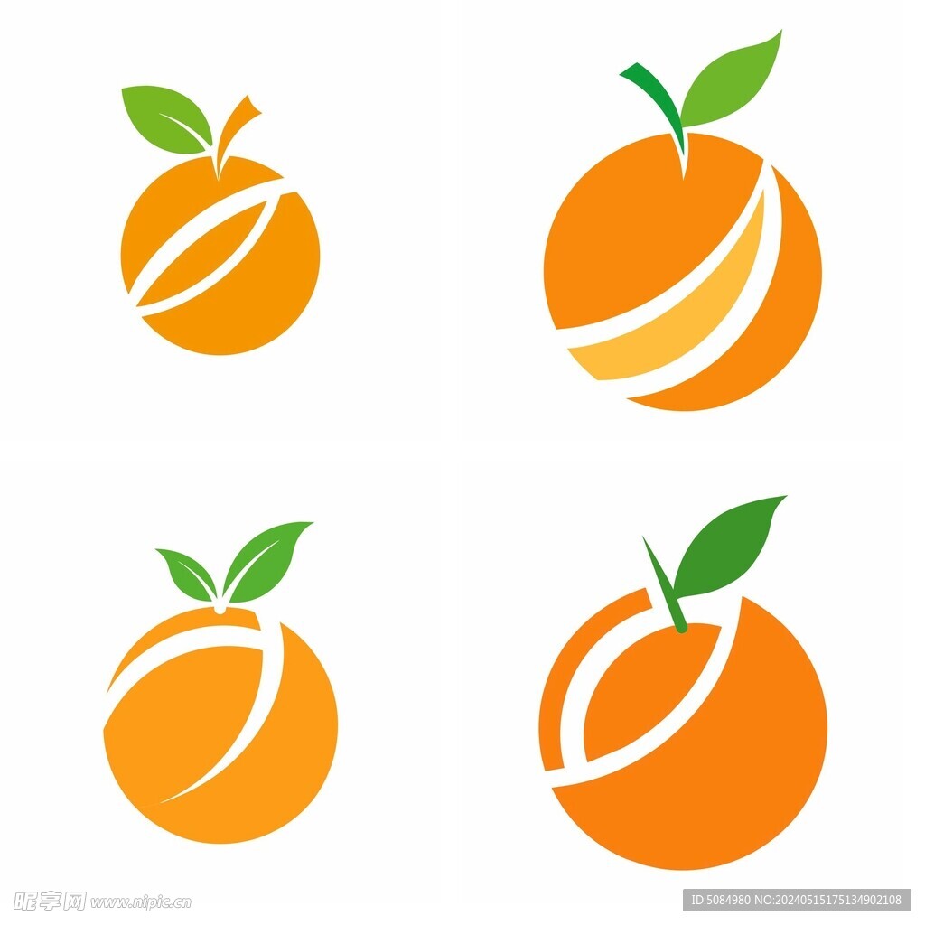 柑橘简约logo设计组图