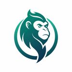 以猴子为创意的简洁logo