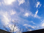 蓝天白云 光线照片