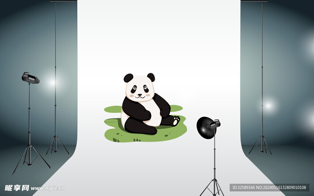 熊猫背景墙 