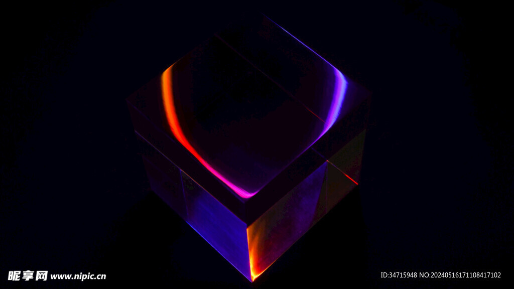 紫色3d抽象造型