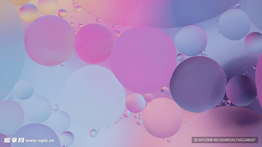 紫色气泡3d抽象造型