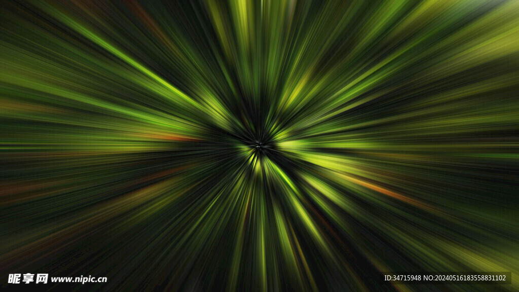 绿色发光爆炸抽象造型