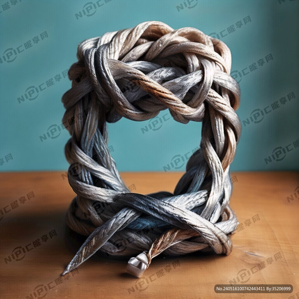 两根带子打个结