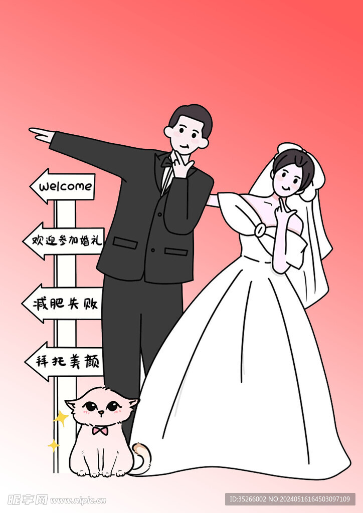 婚礼立牌