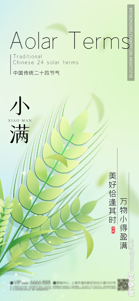 小满 芒种 节气海报