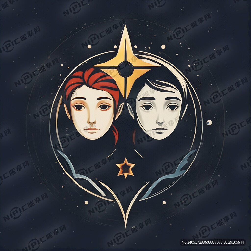 星之侣 设计成商标 简单的图案