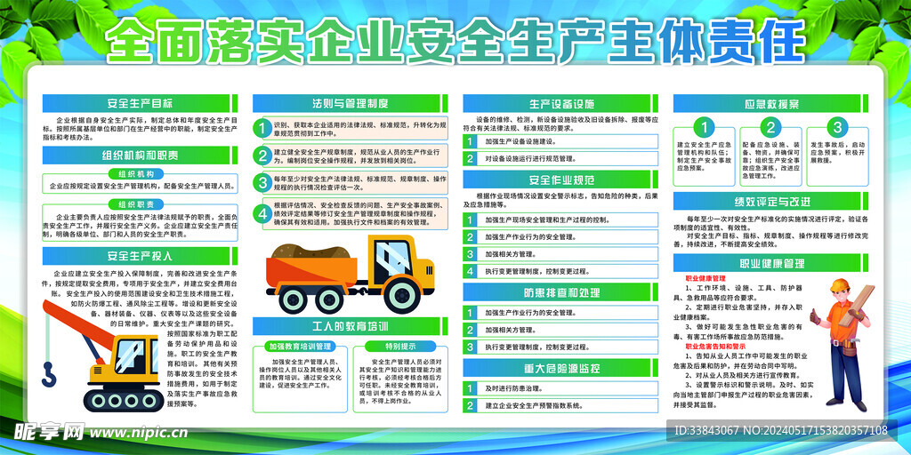 全面落实企业安全生产主体责任