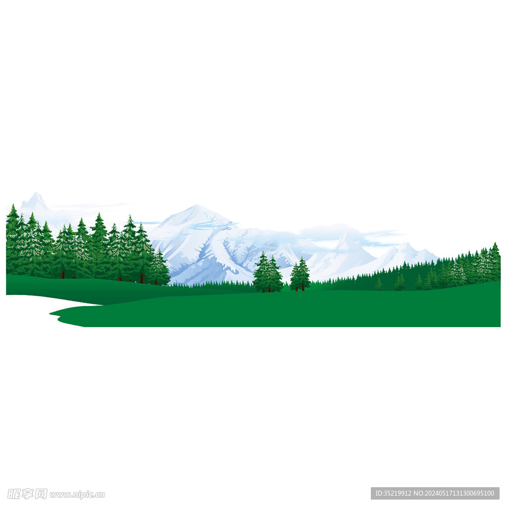 草原雪山图高清
