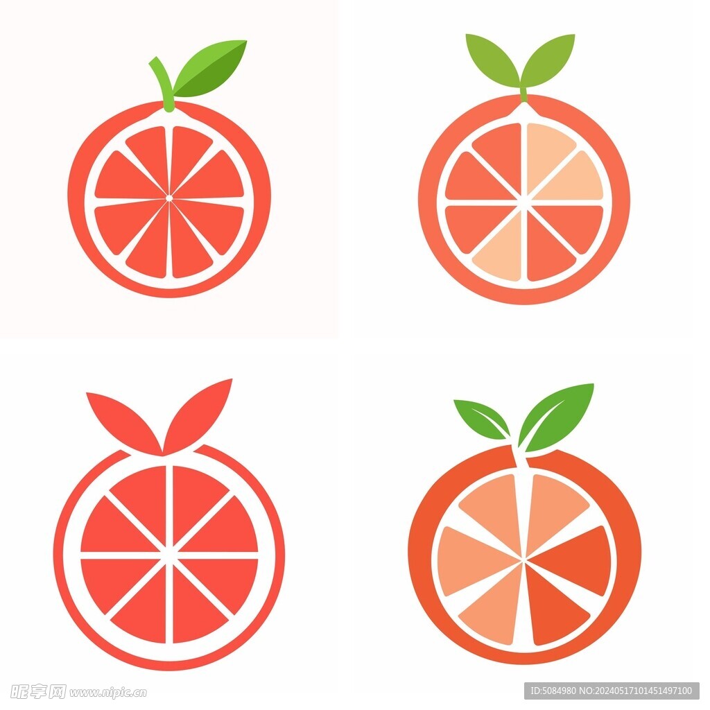 葡萄柚简约logo设计组图