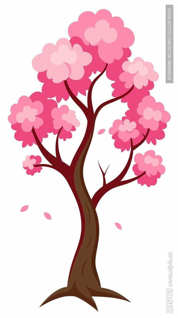 樱花平面插图
