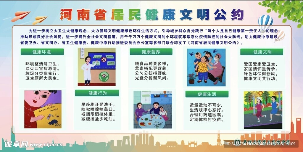 河南省居民健康文明公约