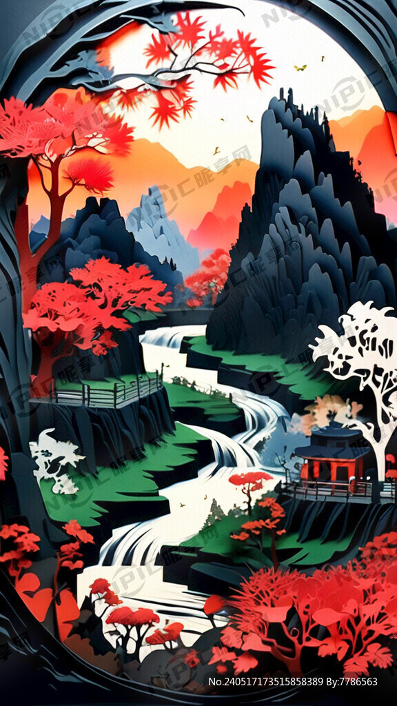 劳动  湾区 剪纸画