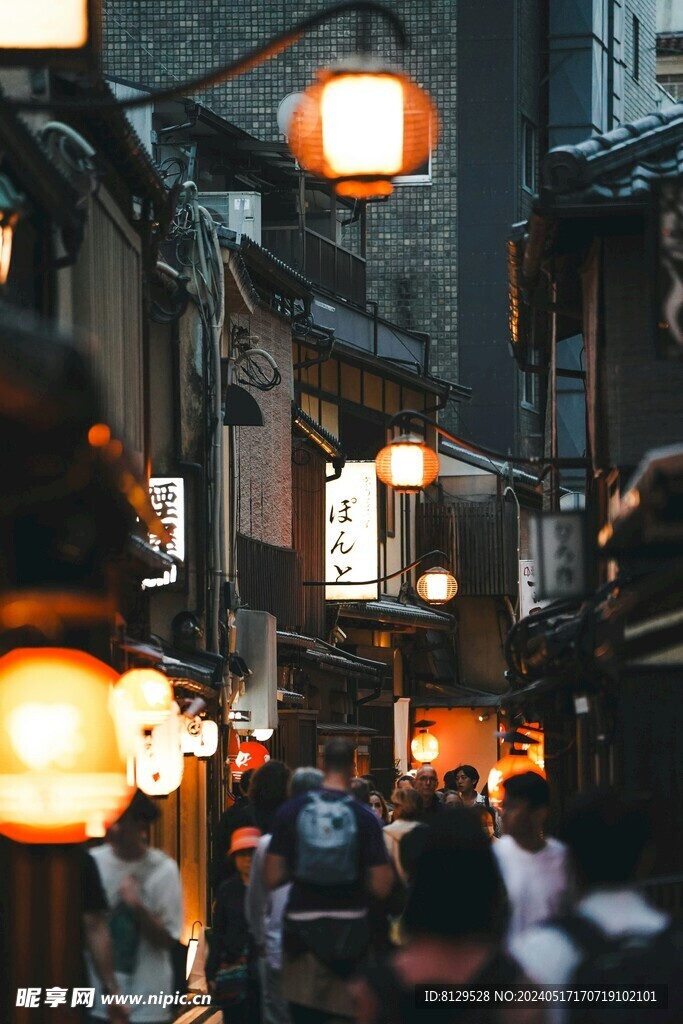 日本街道夜景