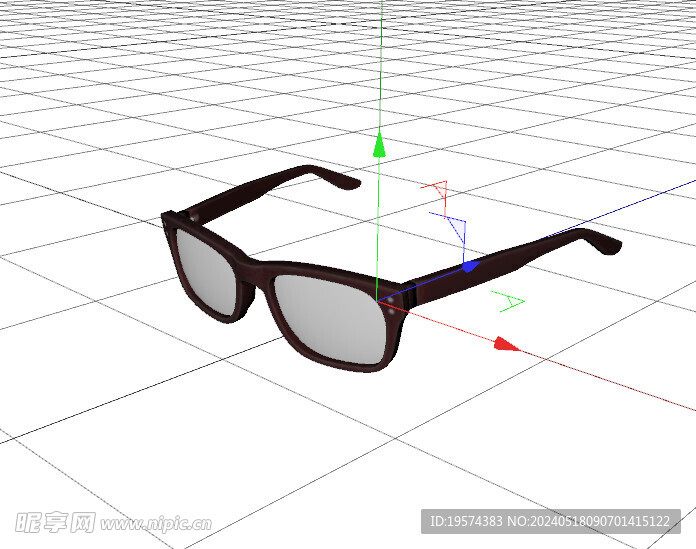 C4D模型 眼镜 