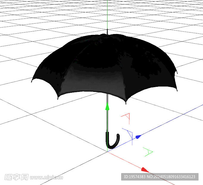C4D模型 雨伞