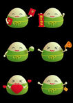  卡通粽子 