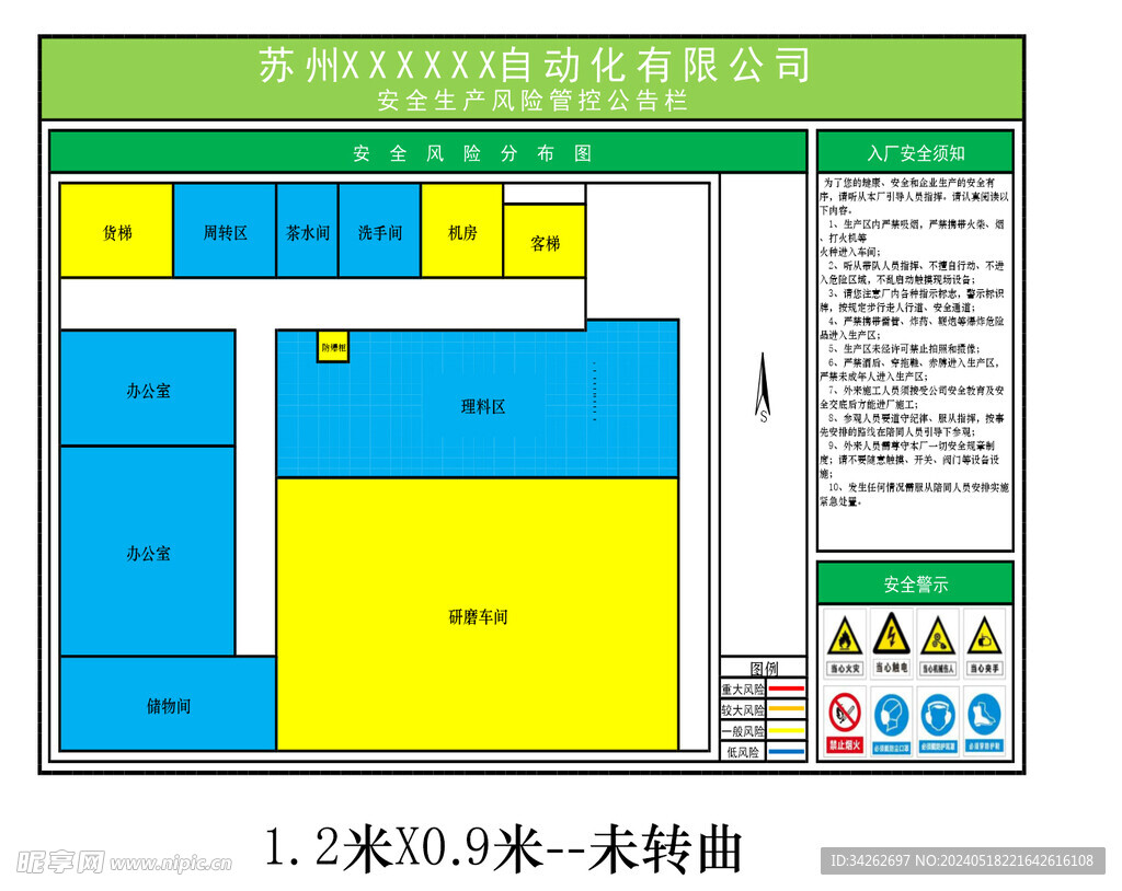 安全生产风险管控公告栏 安全风