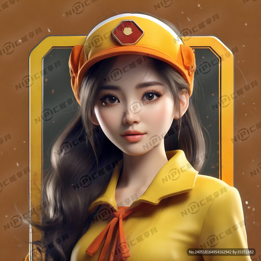 导引牌 美少女 卡通人物