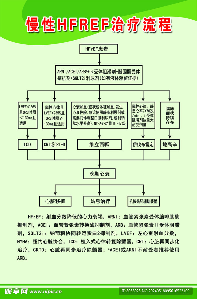 慢性HFREF治疗流程