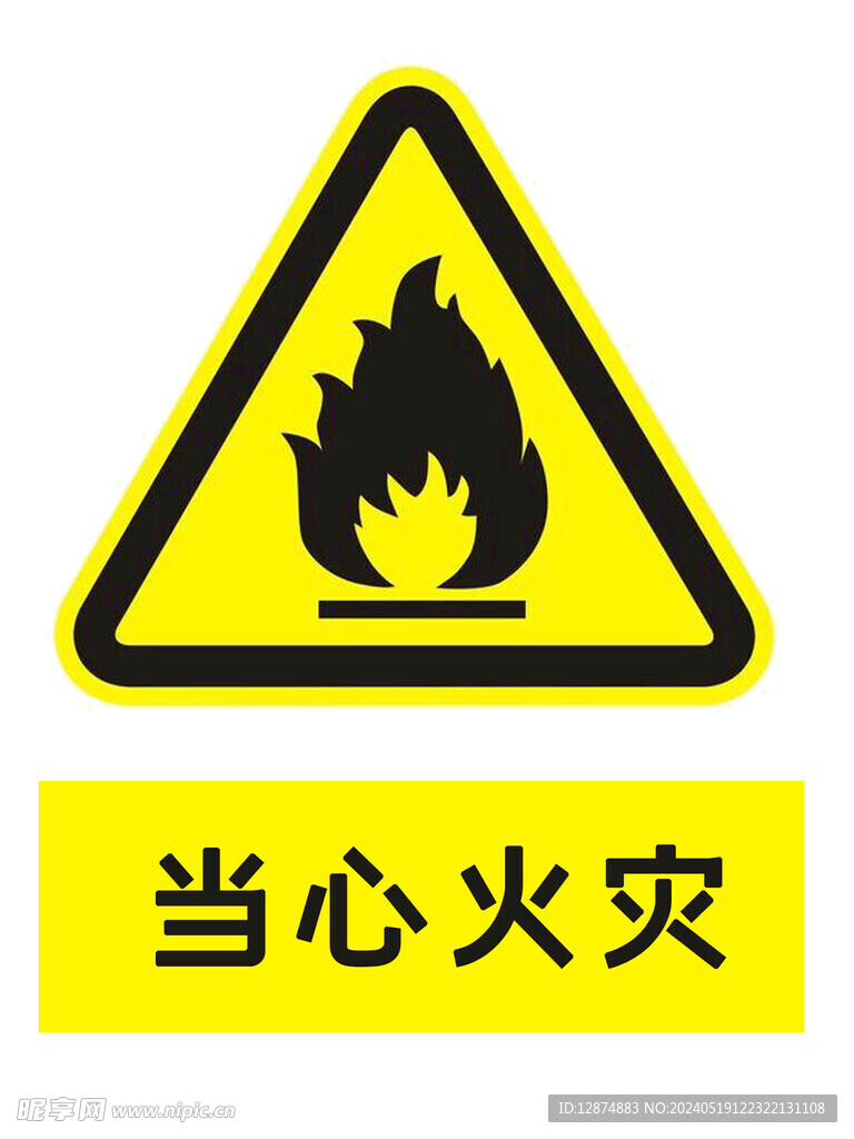 当心火灾海报