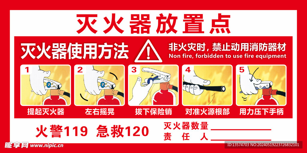 灭火器放置点