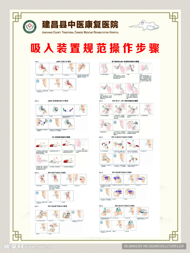 吸入装置规范操作步骤