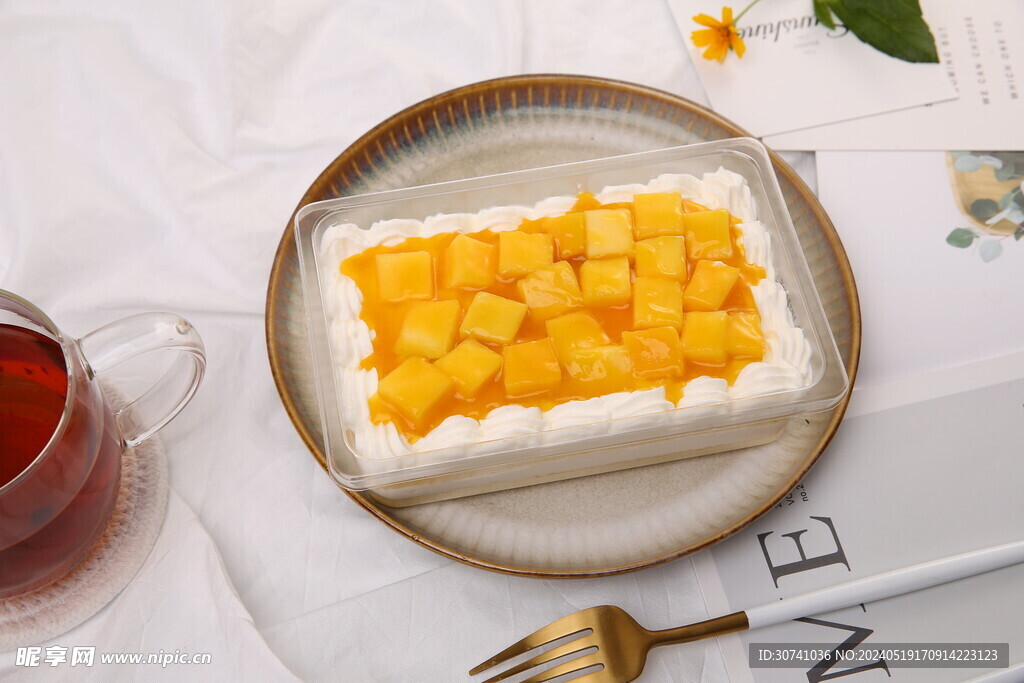 芒果奶油蛋糕 