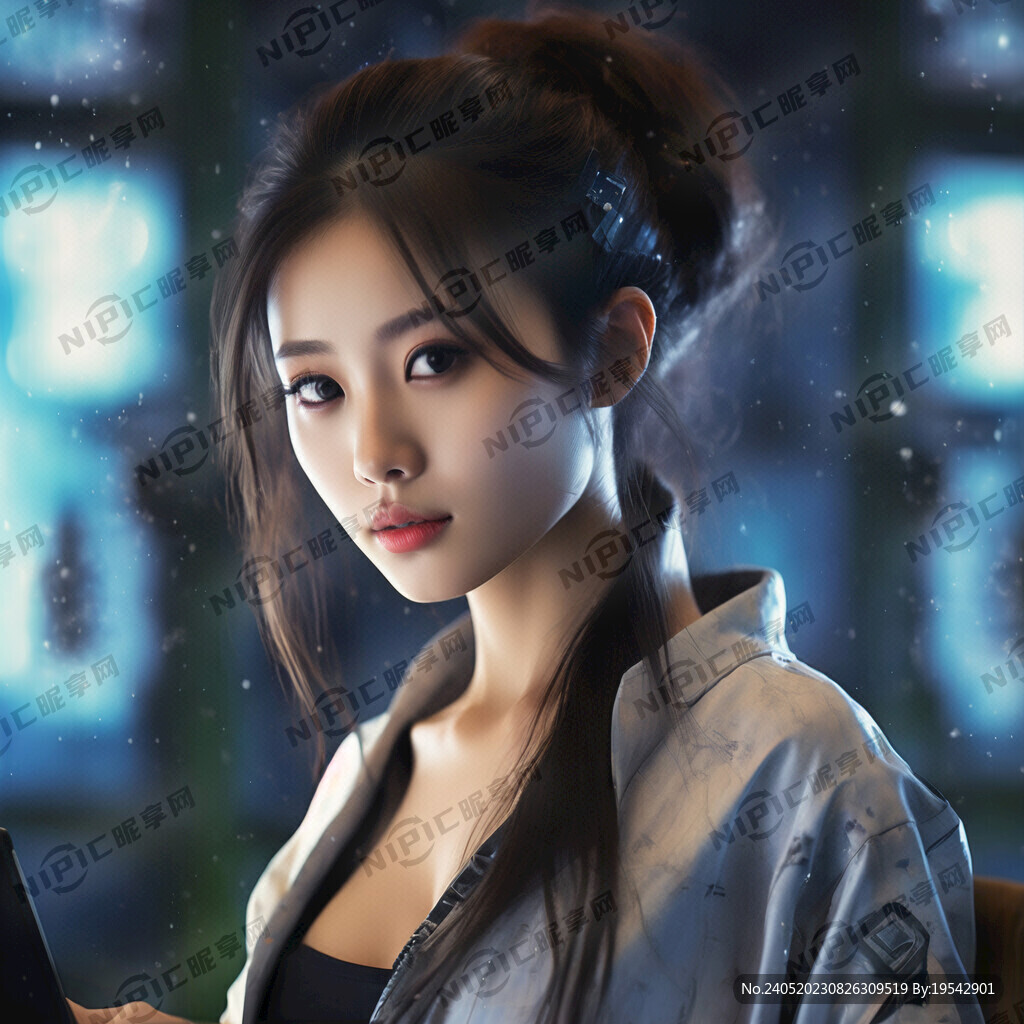科技感美女