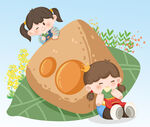  吃粽子 