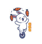 可爱矢量卡通兔子