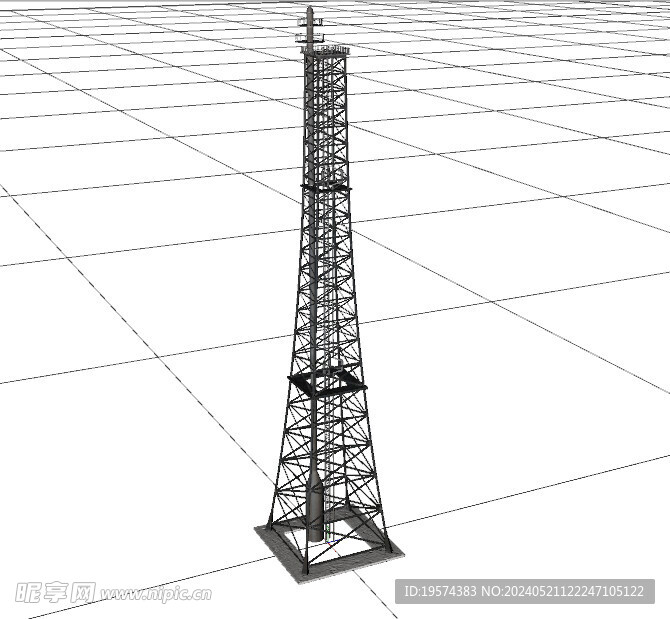 C4D模型 铁塔