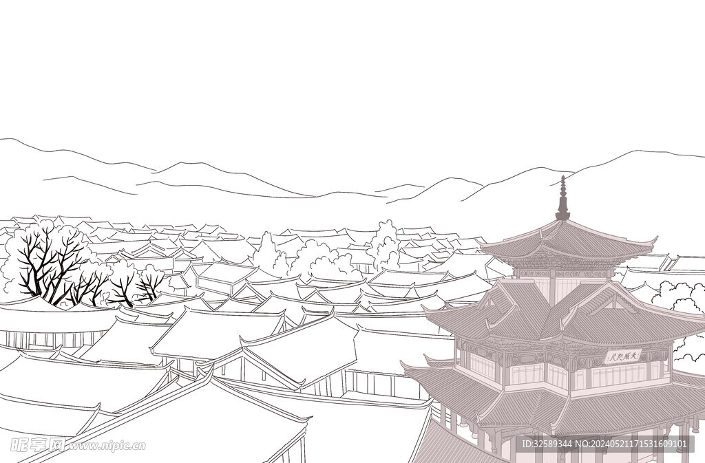 线描图