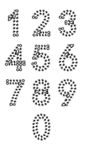 阿拉伯数字艺术字文字矢量