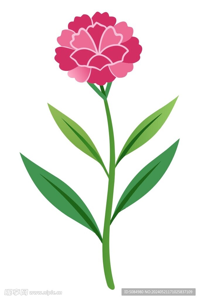 蔷薇矢量插图图标