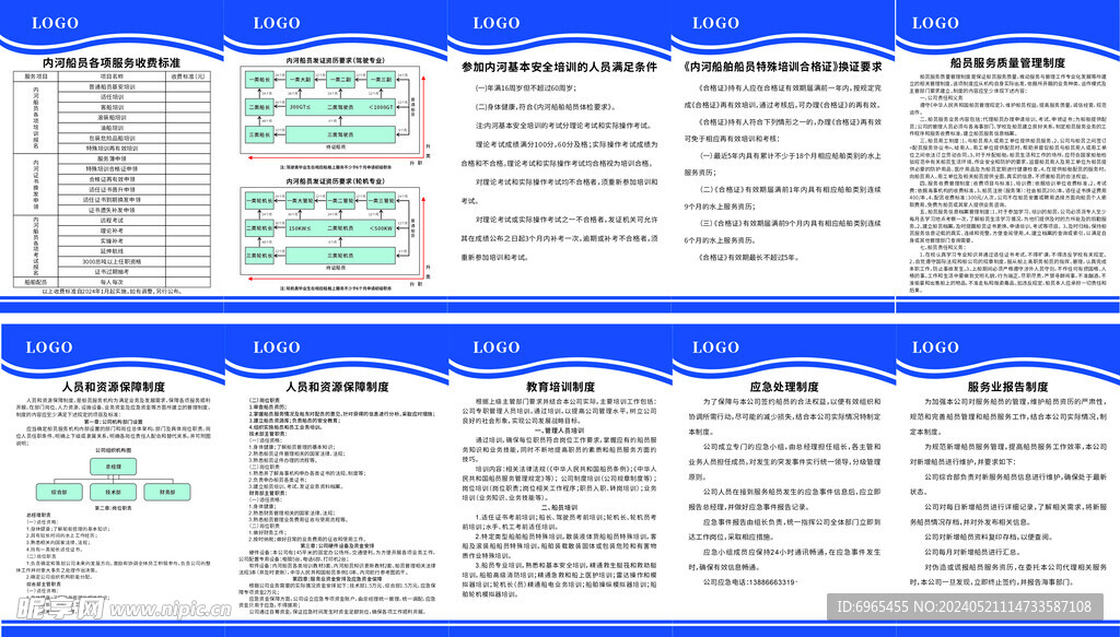 船员培训制度牌