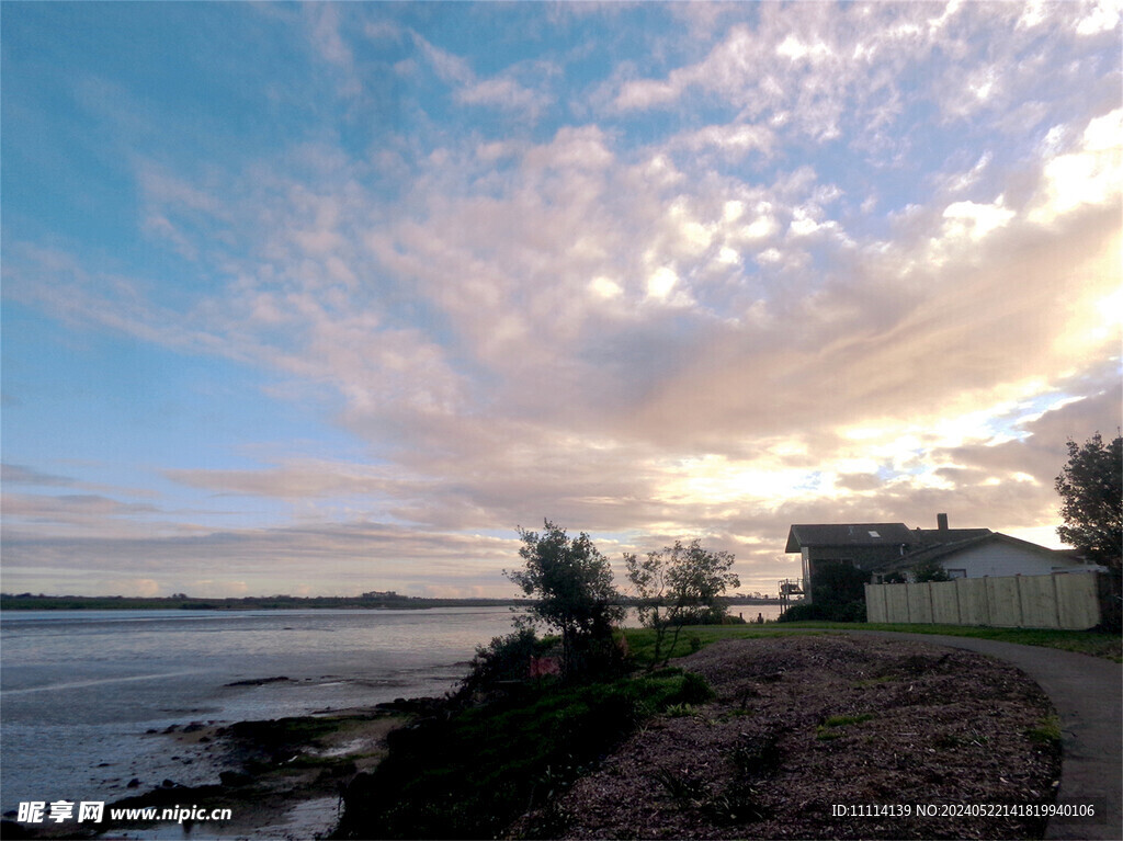 新西兰海边小镇风景