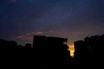 城市夕阳