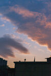 城市夕阳
