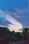 城市夕阳