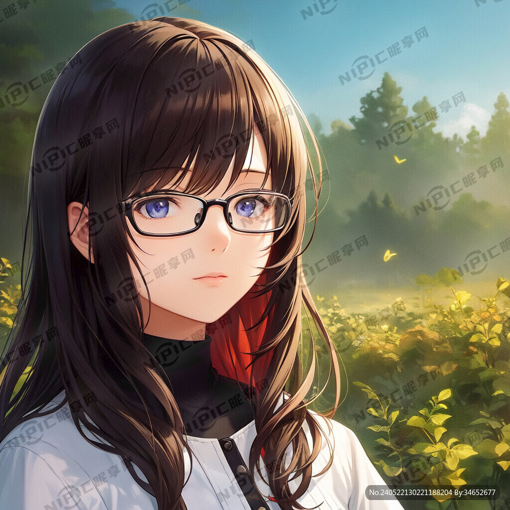 眼镜少女 最佳画质 大师作品