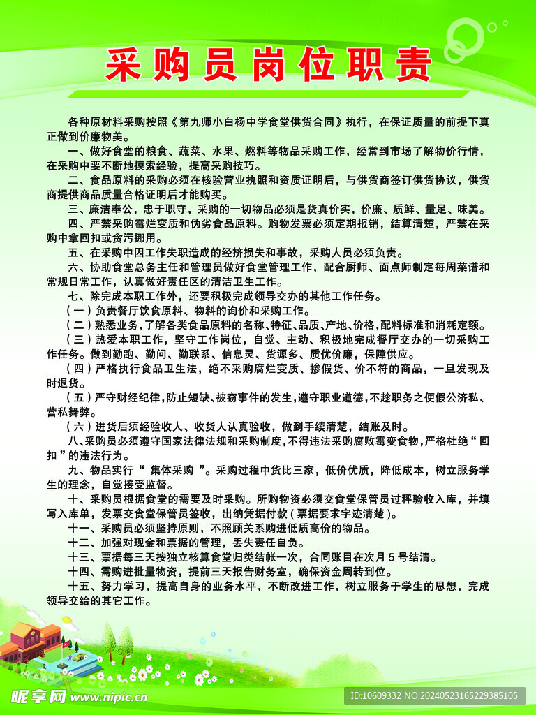 采购员岗位职责