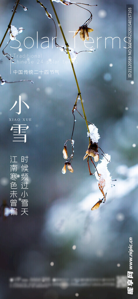 小雪 节气海报