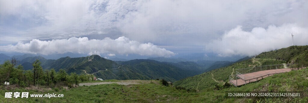 九宫山 山顶 露营地风景