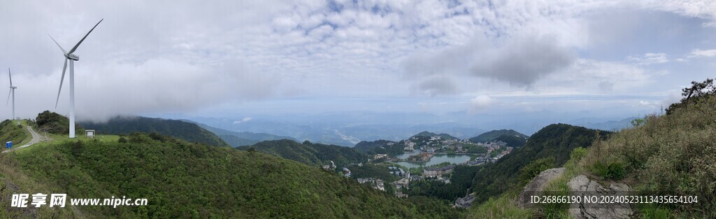 山顶 风车 九宫山