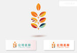 树叶元素logo